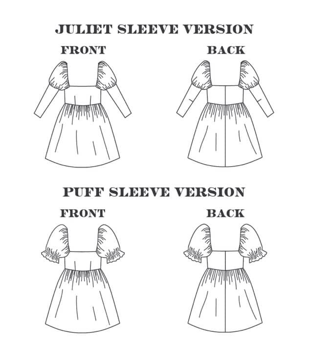 Women's Juliet Sleeve Pattern